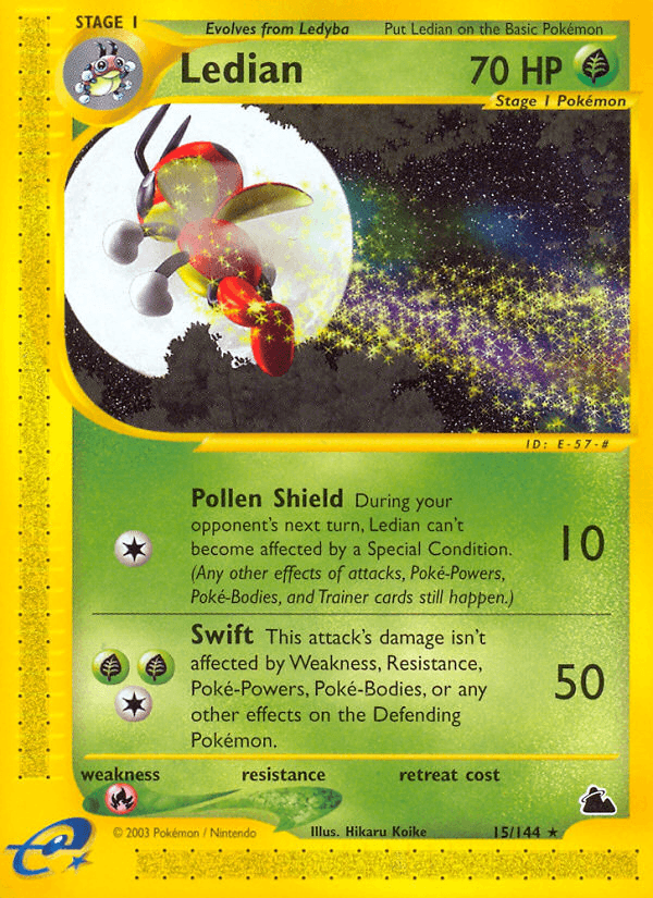 Carta Ledian 15/144 do set Skyridge — Pokémon TCG | Bynx