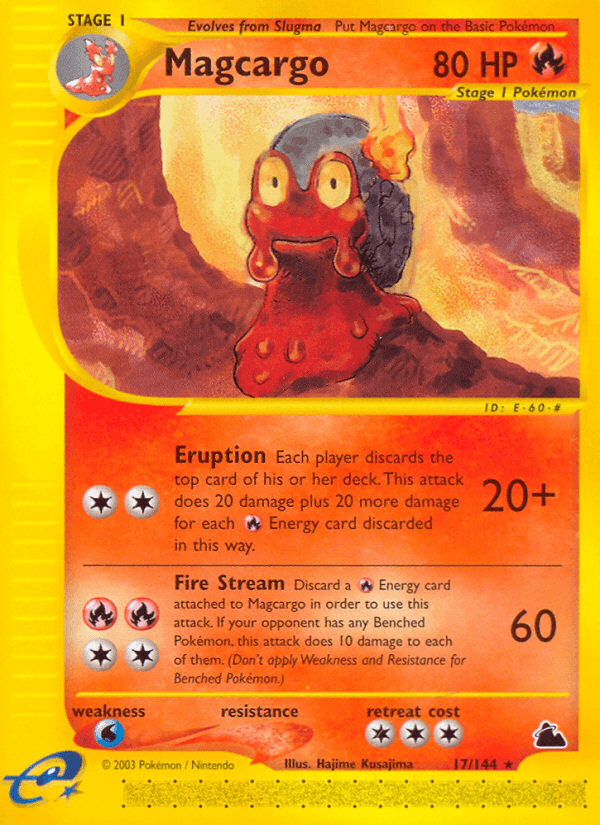 Carta Magcargo 17/144 do set Skyridge — Pokémon TCG | Bynx