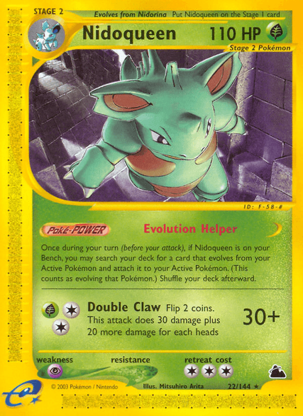 Carta Nidoqueen 22/144 do set Skyridge — Pokémon TCG | Bynx