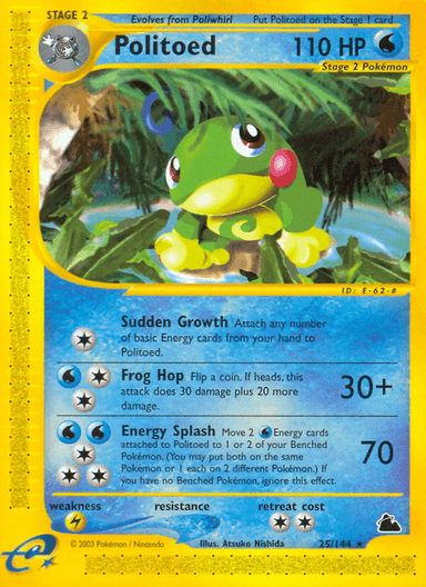 Carta Politoed 25/144 do set Skyridge — Pokémon TCG | Bynx