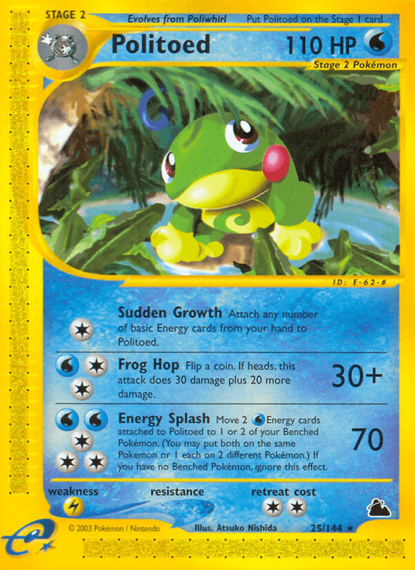 Carta Politoed 25/144 do set Skyridge — Pokémon TCG | Bynx
