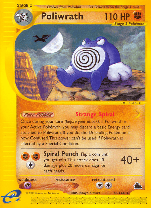 Carta Poliwrath 26/144 do set Skyridge — Pokémon TCG | Bynx