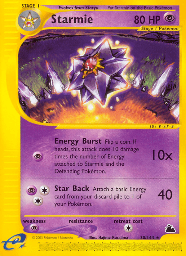 Carta Starmie 30/144 do set Skyridge — Pokémon TCG | Bynx