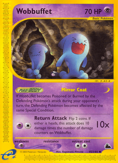 Carta Wobbuffet 45/144 do set Skyridge — Pokémon TCG | Bynx