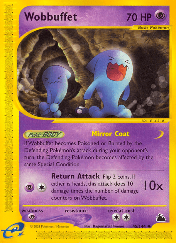 Carta Wobbuffet 45/144 do set Skyridge — Pokémon TCG | Bynx