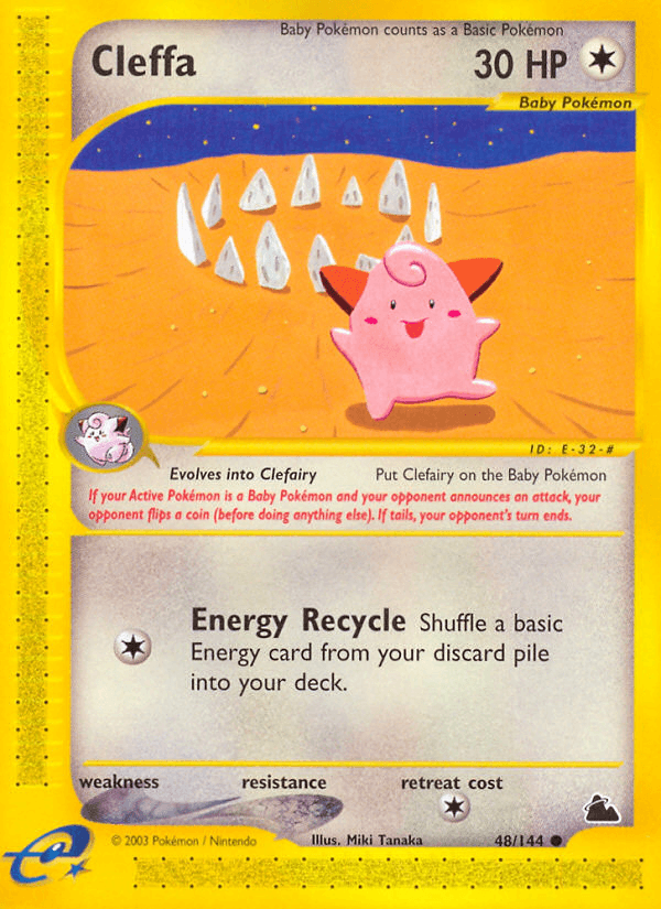 Carta Cleffa 48/144 do set Skyridge — Pokémon TCG | Bynx
