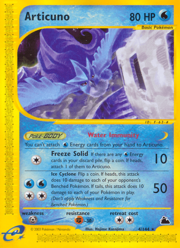 Carta Articuno 4/144 do set Skyridge — Pokémon TCG | Bynx