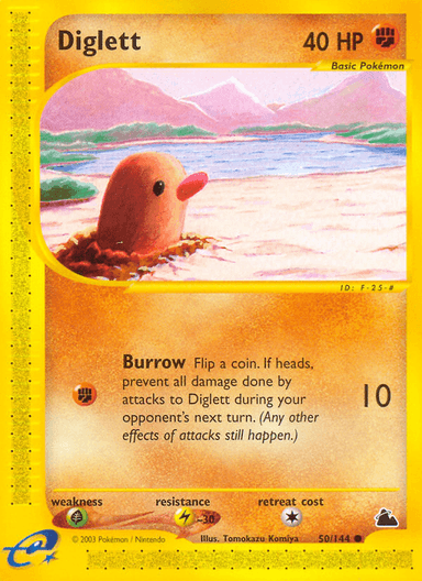 Carta Diglett 50/144 do set Skyridge — Pokémon TCG | Bynx