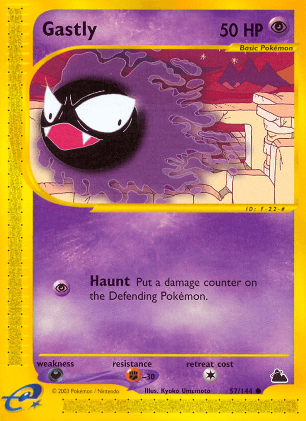 Carta Gastly 57/144 do set Skyridge — Pokémon TCG | Bynx