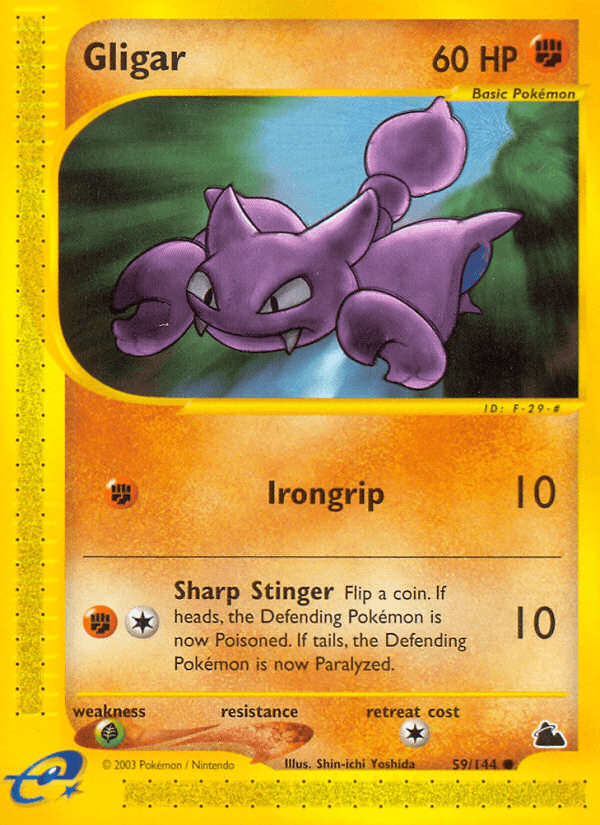 Carta Gligar 59/144 do set Skyridge — Pokémon TCG | Bynx