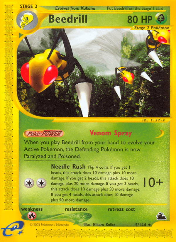 Carta Beedrill 5/144 do set Skyridge — Pokémon TCG | Bynx
