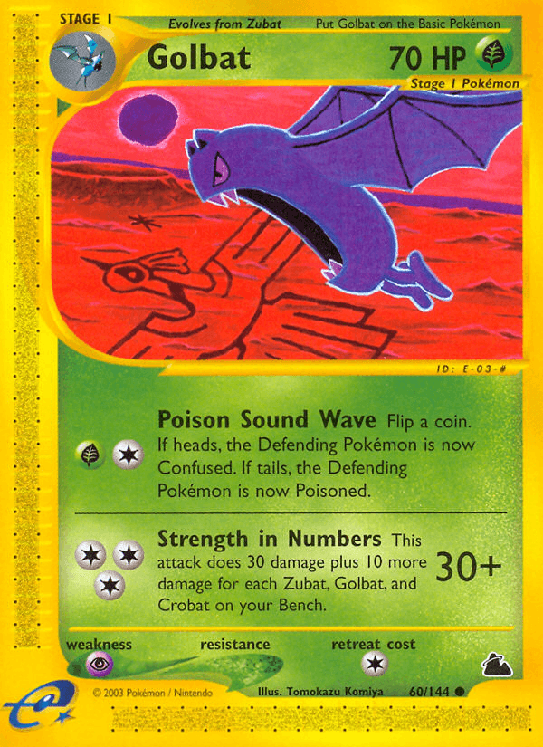 Carta Golbat 60/144 do set Skyridge — Pokémon TCG | Bynx
