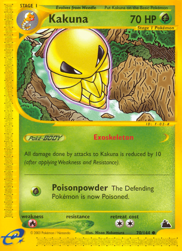 Carta Kakuna 70/144 do set Skyridge — Pokémon TCG | Bynx