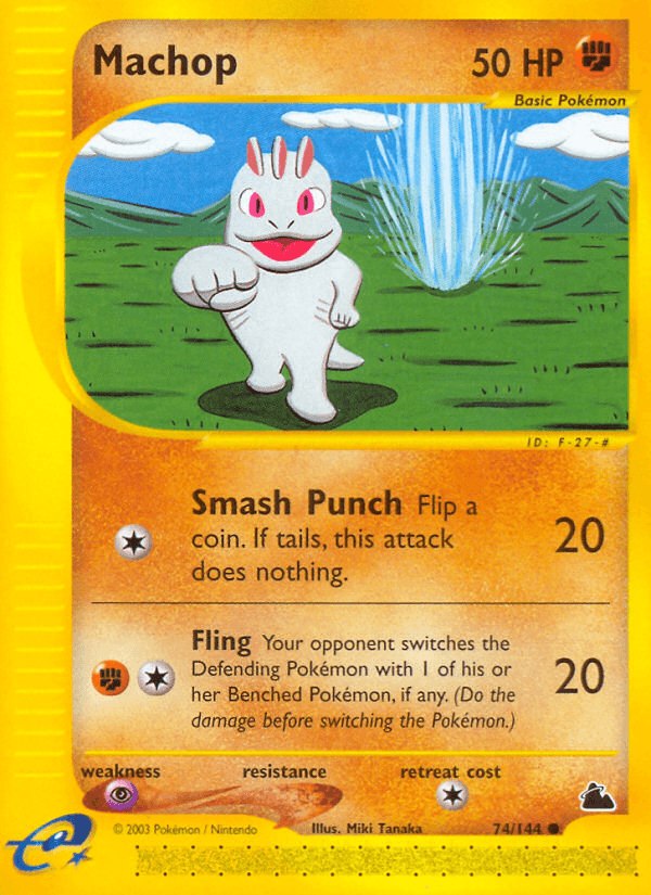 Carta Machop 74/144 do set Skyridge — Pokémon TCG | Bynx