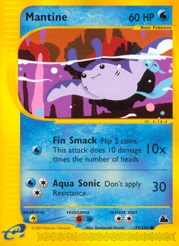 Carta Mantine 77/144 do set Skyridge — Pokémon TCG | Bynx