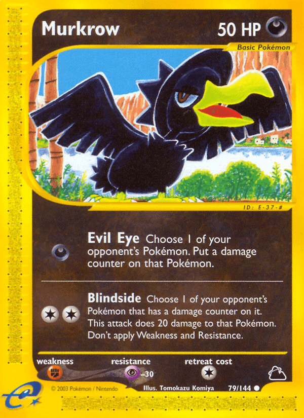 Carta Murkrow 79/144 do set Skyridge — Pokémon TCG | Bynx