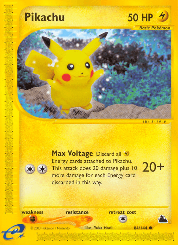 Carta Pikachu 84/144 do set Skyridge — Pokémon TCG | Bynx