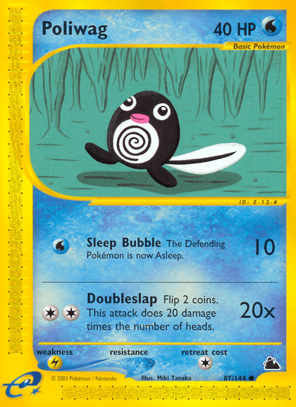 Carta Poliwag 87/144 do set Skyridge — Pokémon TCG | Bynx