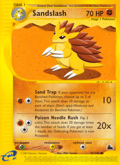 Carta Sandslash 93/144 do set Skyridge — Pokémon TCG | Bynx