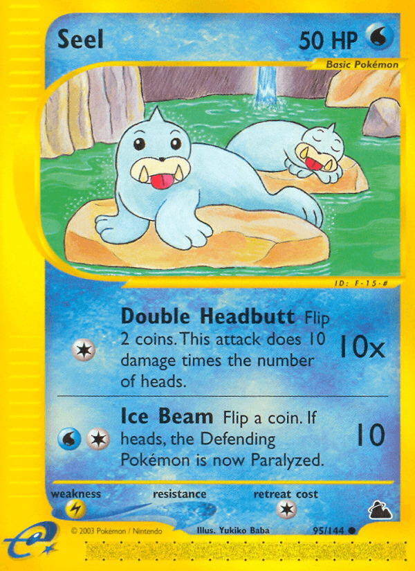 Carta Seel 95/144 do set Skyridge — Pokémon TCG | Bynx