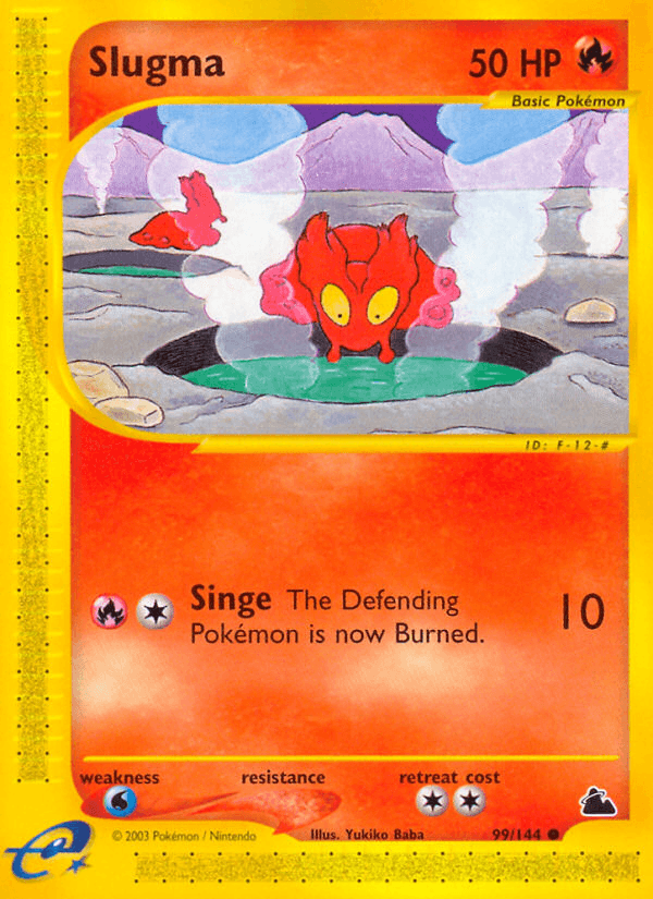 Carta Slugma 99/144 do set Skyridge — Pokémon TCG | Bynx
