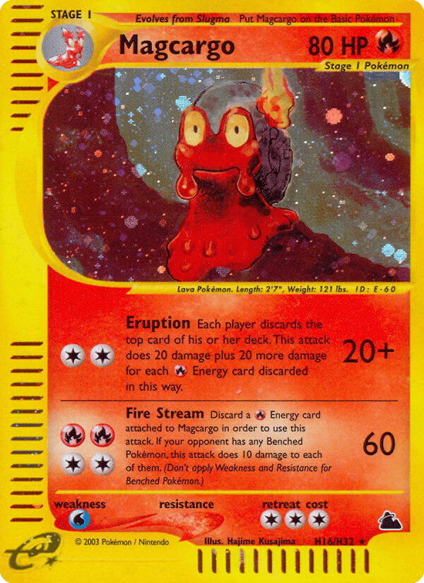 Carta Magcargo H16/144 do set Skyridge — Pokémon TCG | Bynx