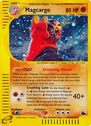 Carta Magcargo H17/144 do set Skyridge — Pokémon TCG | Bynx