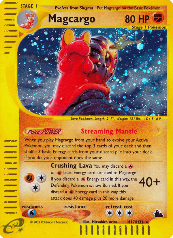 Carta Magcargo H17/144 do set Skyridge — Pokémon TCG | Bynx