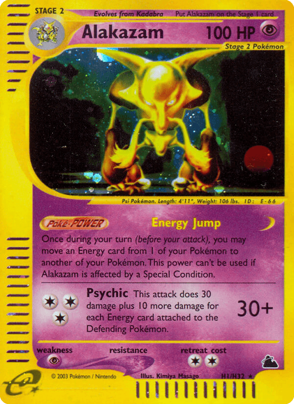 Carta Alakazam H1/144 do set Skyridge — Pokémon TCG | Bynx