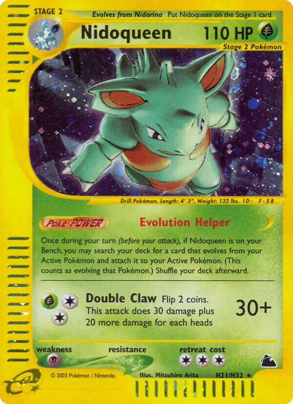 Carta Nidoqueen H21/144 do set Skyridge — Pokémon TCG | Bynx