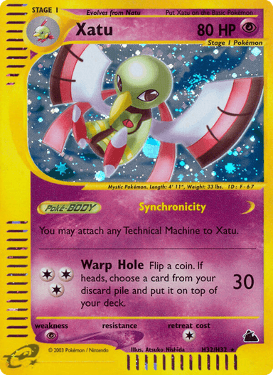 Carta Xatu H32/144 do set Skyridge — Pokémon TCG | Bynx