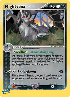Mightyena 10/109 — EX Rubi e Safira