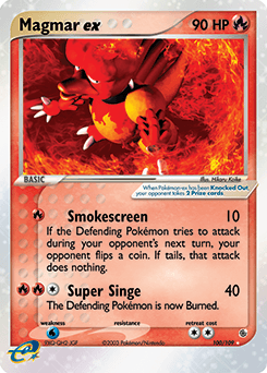 Magmar ex 100/109 — EX Rubi e Safira