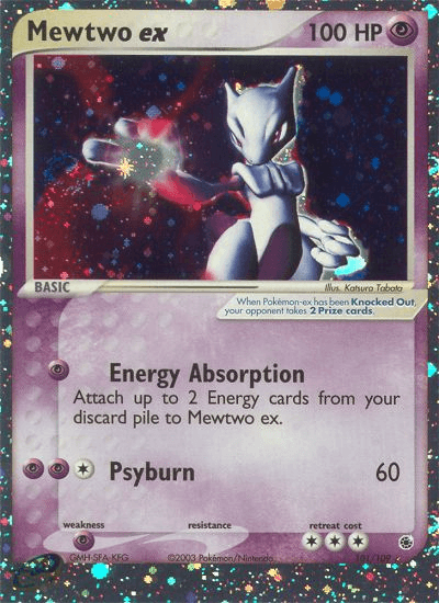 Carta Mewtwo ex 101/109 do set Ruby & Sapphire — Pokémon TCG | Bynx