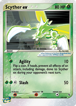 Scyther ex 102 — Ruby & Sapphire