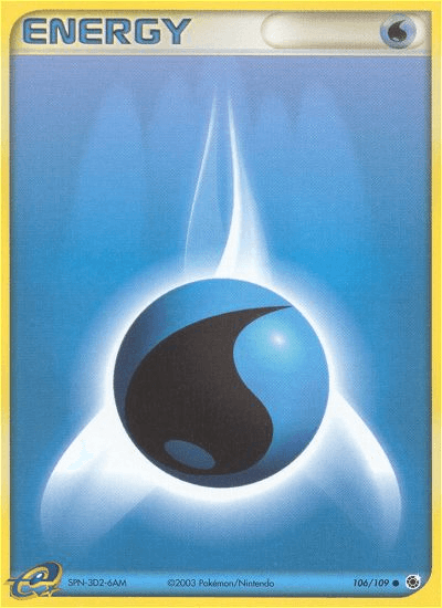 Carta Water Energy 106/109 do set Ruby & Sapphire — Pokémon TCG | Bynx