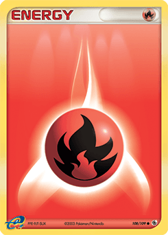Fire Energy 108/109 — EX Rubi e Safira