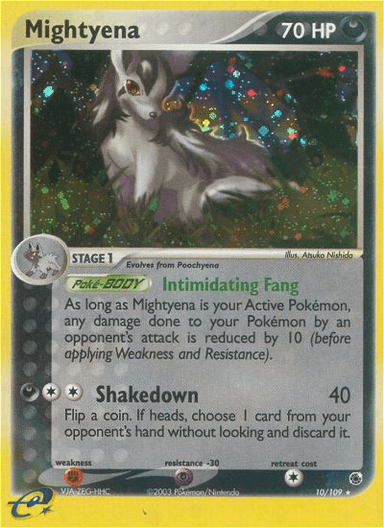 Carta Mightyena 10/109 do set Ruby & Sapphire — Pokémon TCG | Bynx
