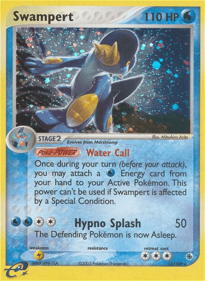 Carta Swampert 13/109 do set Ruby & Sapphire — Pokémon TCG | Bynx