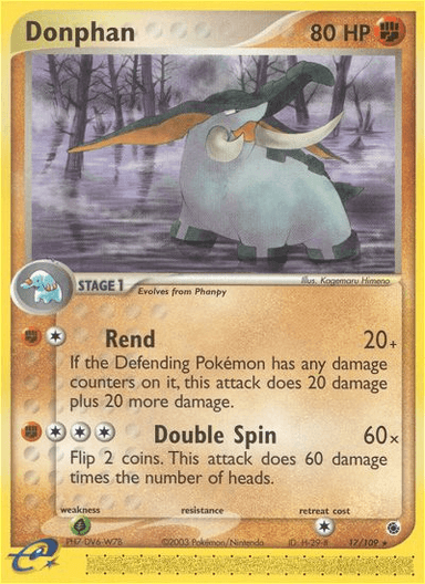 Carta Donphan 17/109 do set Ruby & Sapphire — Pokémon TCG | Bynx