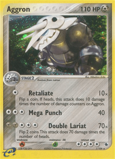 Carta Aggron 1/109 do set Ruby & Sapphire — Pokémon TCG | Bynx
