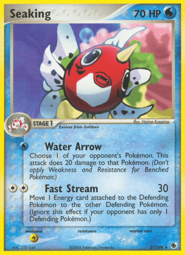 Carta Seaking 21/109 do set Ruby & Sapphire — Pokémon TCG | Bynx