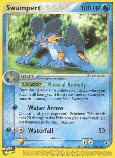 Carta Swampert 23/109 do set Ruby & Sapphire — Pokémon TCG | Bynx