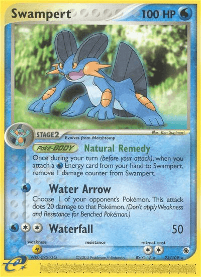Carta Swampert 23/109 do set Ruby & Sapphire — Pokémon TCG | Bynx