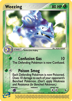 Weezing 24/109 — EX Rubi e Safira