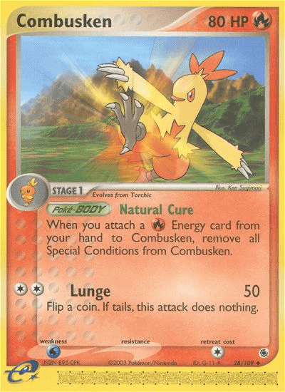 Carta Combusken 28/109 do set Ruby & Sapphire — Pokémon TCG | Bynx