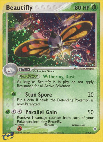 Carta Beautifly 2/109 do set Ruby & Sapphire — Pokémon TCG | Bynx