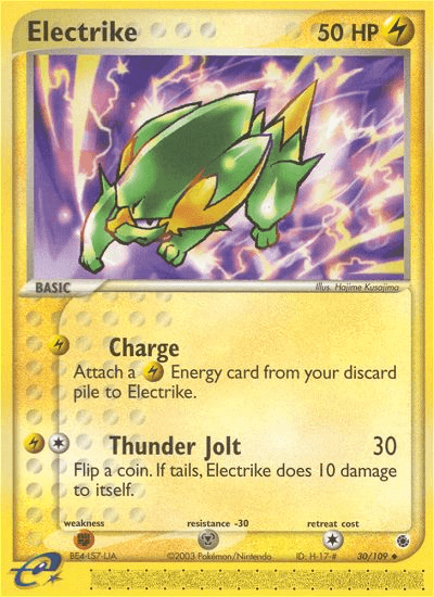 Carta Electrike 30/109 do set Ruby & Sapphire — Pokémon TCG | Bynx