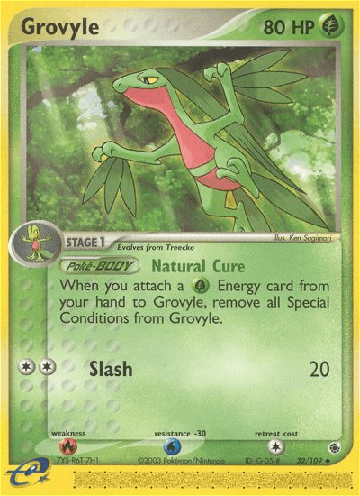 Carta Grovyle 32/109 do set Ruby & Sapphire — Pokémon TCG | Bynx
