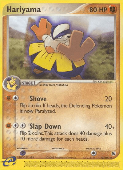 Carta Hariyama 33/109 do set Ruby & Sapphire — Pokémon TCG | Bynx